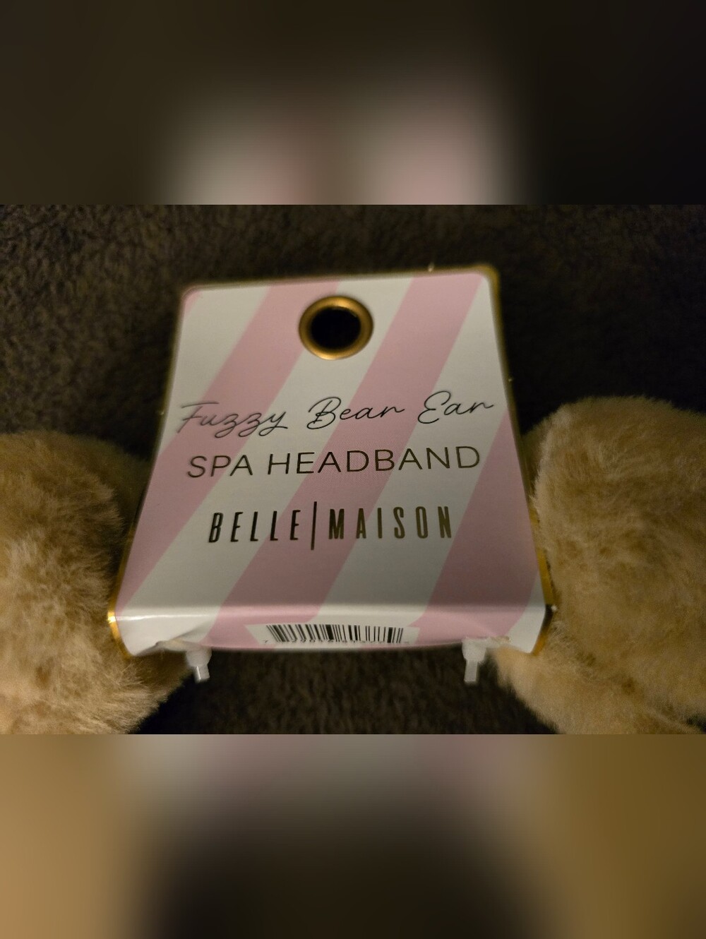 NEW Belle|Maison Brown Fuzzy Bear Ear Spa Headband X 2 New Hair Scrunchies - Picture 6 of 6